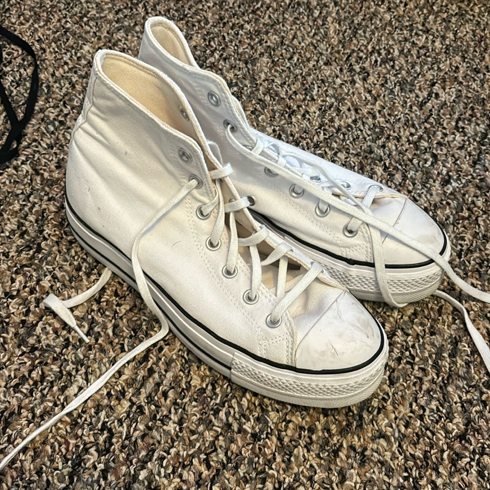 Converse Platform White High Tops